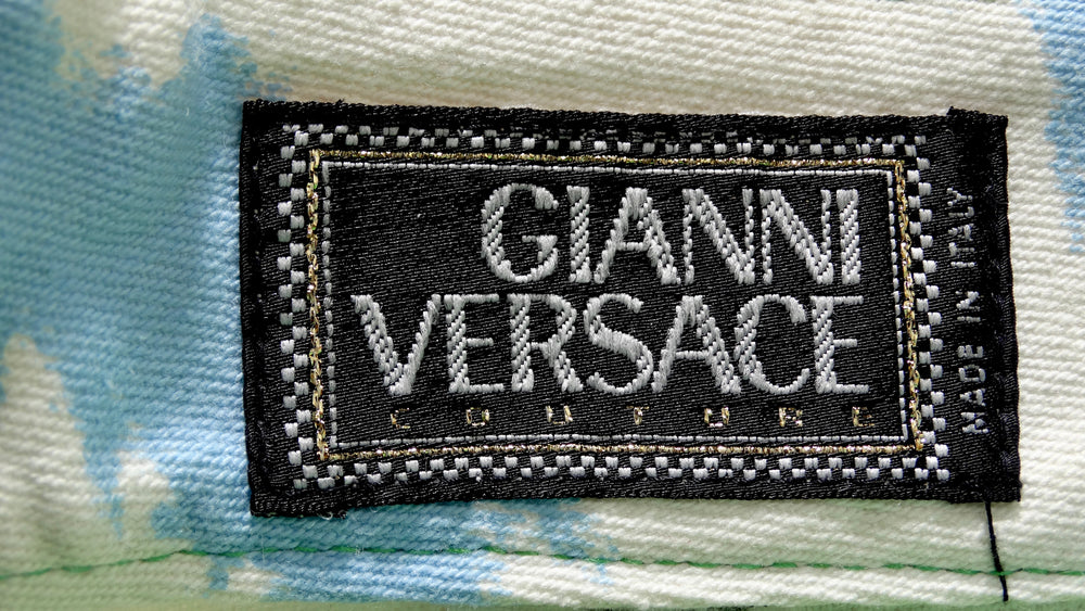 Gianni Versace Miami Print Jeans