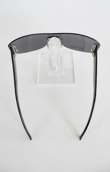 Gucci Black Rimless Shield Sunglasses – Vintage by Misty display picture 3