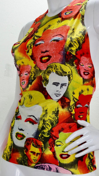 Gianni Versace 1991 Marilyn Monroe and James Dean Pop Art Bag at 1stDibs