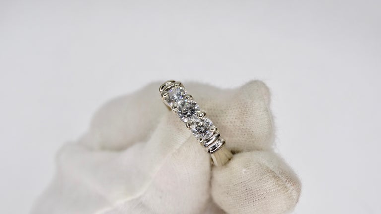 Diamond 1 Carat  14k White Gold Engagement Ring