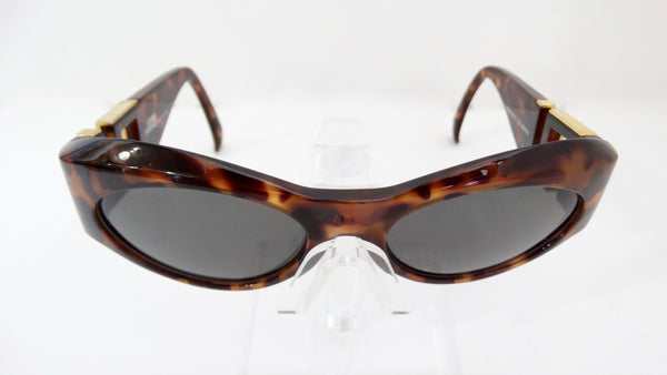 Gianni Versace Greek Key Tortoise Sunglasses – Vintage by Misty