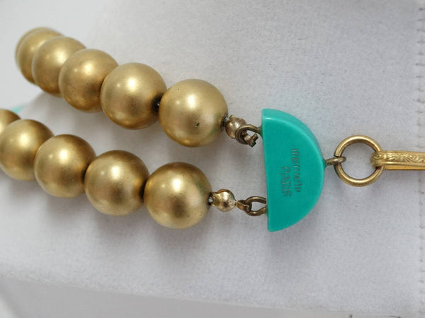 Collier Vintage Guillemette L'Hoir - Galalithe Rouge - Style Memphis Années 80