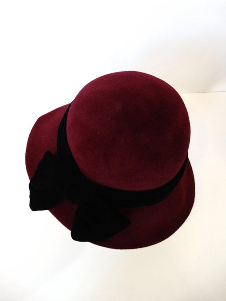Yves Saint Laurent Brown Hat with Rhinestone Embellishments - Vintage Cloche Saint laurent yves cloche - Gem main image 3