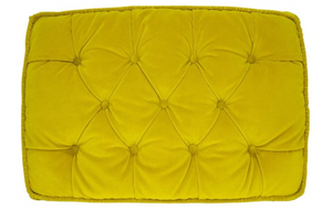 Gucci Embroidered Velvet Yellow Pillow Cushion