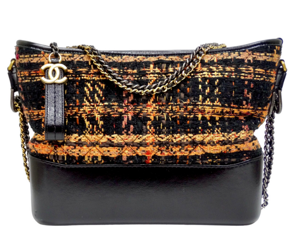 Chanel Large Tweed Gabrielle Hobo - Black Shoulder Bags, Handbags -  CHA863884