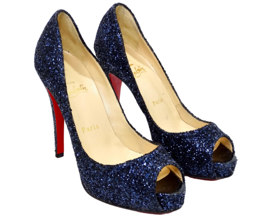 blue high heel