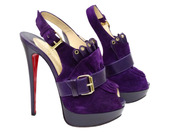 Purple top christian louboutin