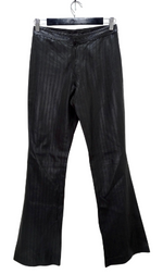 Gucci by Tom Ford 1999 Black Leather Flared Pants