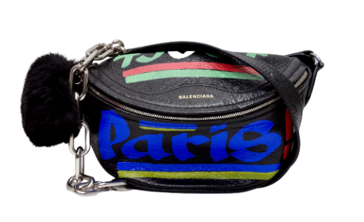 Balenciaga souvenir graffiti belt bag 2025