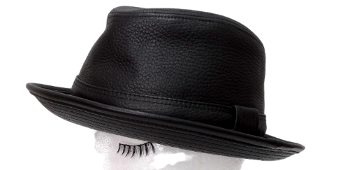Hermes Clémence Leather Hat in Black Taurillon – Vintage by Misty