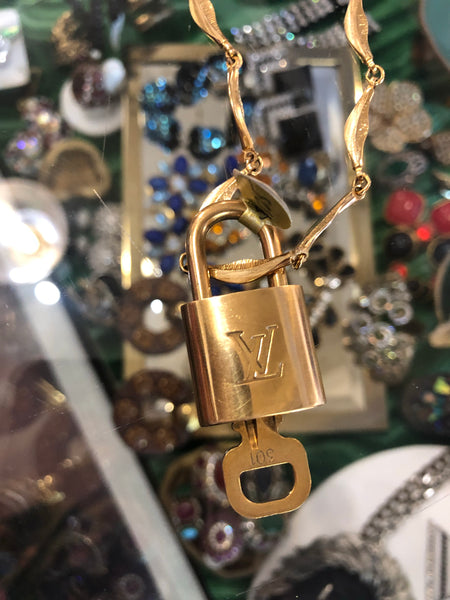 Authentic Brass Louis Vuitton Lock & Key – SJ.PrelovedLuxury