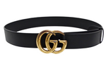 Gucci Marmont Black Leather Belt