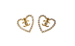 Chanel Cruise 2022/23 Crystal & Gold Plated CC Earrings