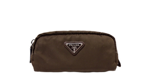 Prada Espresso Re-Nylon Mini Zip Pouch