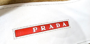 Prada Brown Suede Platform Wedge Sandals