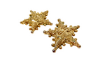 1990s Escada Nautical Anchor Motif Gold Tone Star Clip-On Earrings