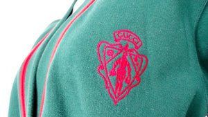 Gucci Green & Red Trim Cotton Logo Patch Cardigan circa 1980s