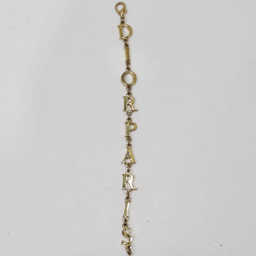 Dior Paris Gold Tone Bracelet