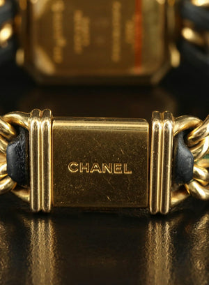 Chanel 1987 Premiere 20mm Rock Quartz & Gold-Plated Chain Wrist Watch