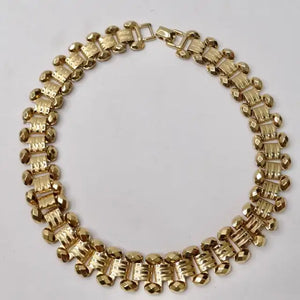1980s Gold Plated Choker Necklace