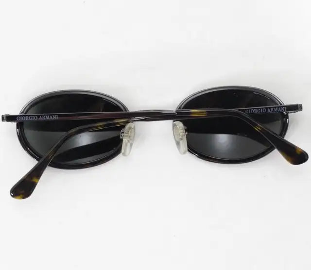 Giorgio Armani 1990s Black Tortoise Sunglasses