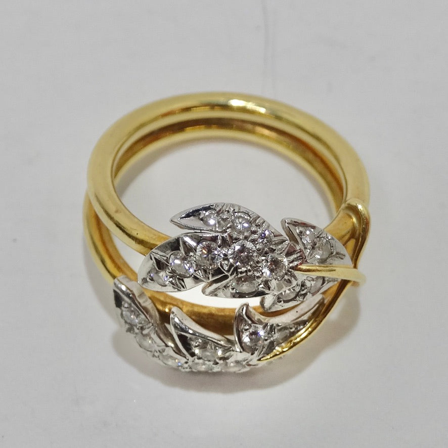 Tiffany & Co Schlumberger 18K Gold Diamond Ring