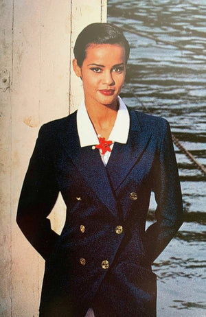Chanel Red Starfish Lava Pearl Clip-On Earrings cruise circa 1993