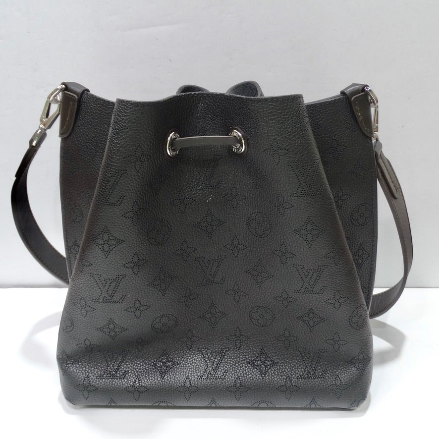 Louis Vuitton, Bags, Black Louis Vuitton Mahina Muria Bucket Bag