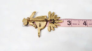 1992 Hermes "Skater" Gołd Tonę Enamel Brooch