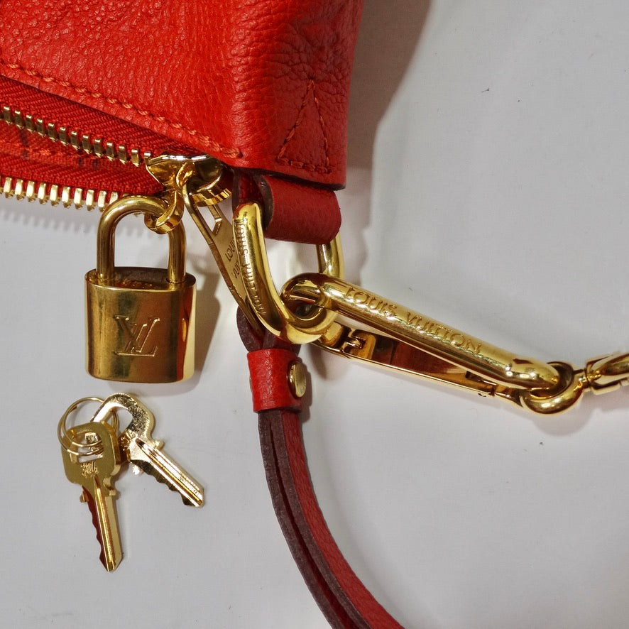 LV tote with lock & key