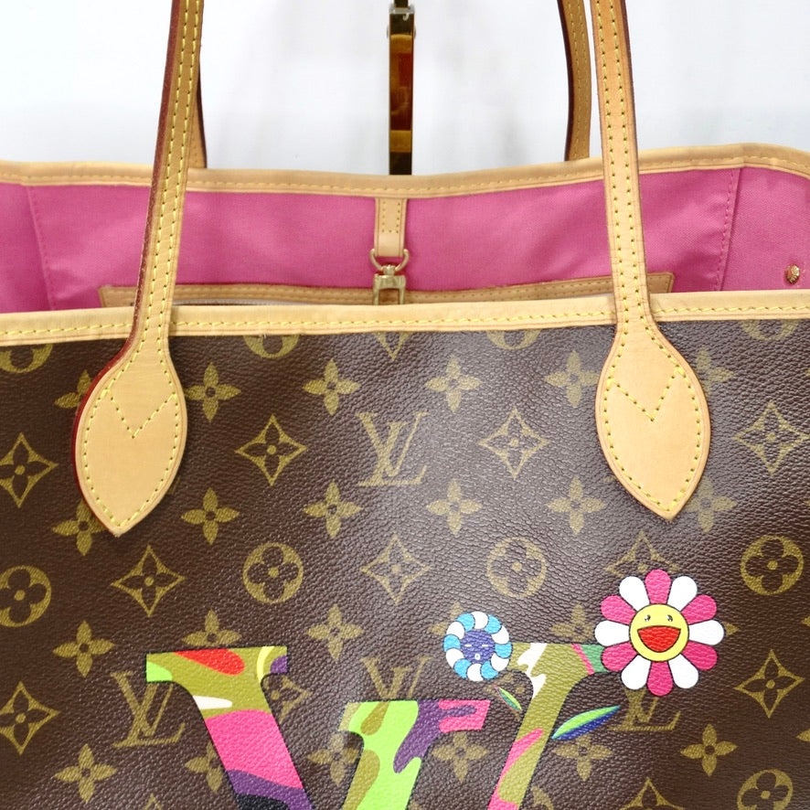 Louis Vuitton Takashi Murakami Multicolor Monogram Coated Canvas Murakami  MOCA Hands By Neverfull GM Gold Hardware Available For Immediate Sale At  Sotheby's