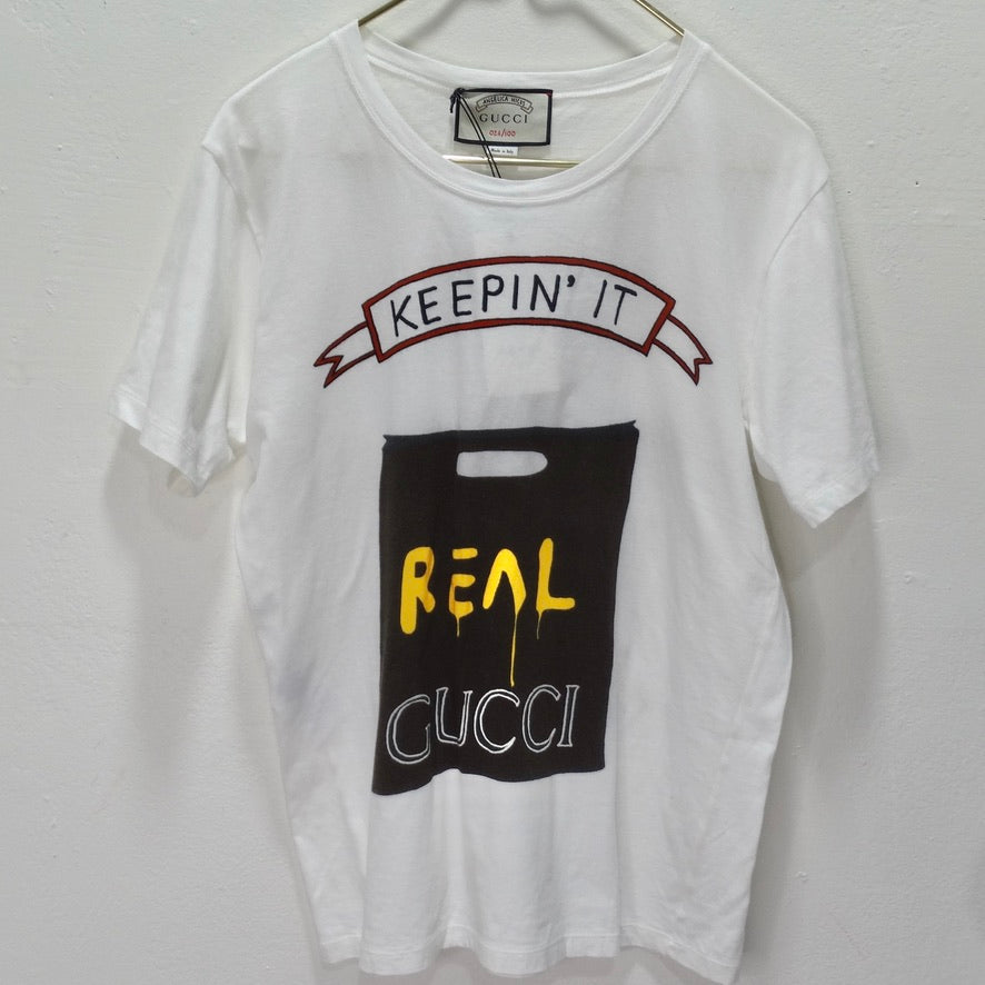Gucci X Angela Hicks Limited Edition White Cotton 'Keepin It Real