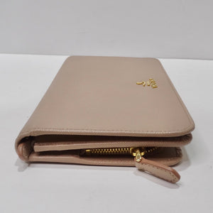 Prada Saffiano Leather Zip Wallet