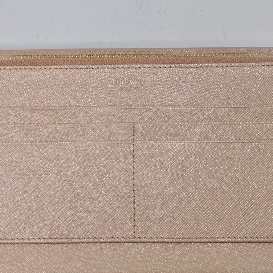 Large Saffiano Leather Wallet