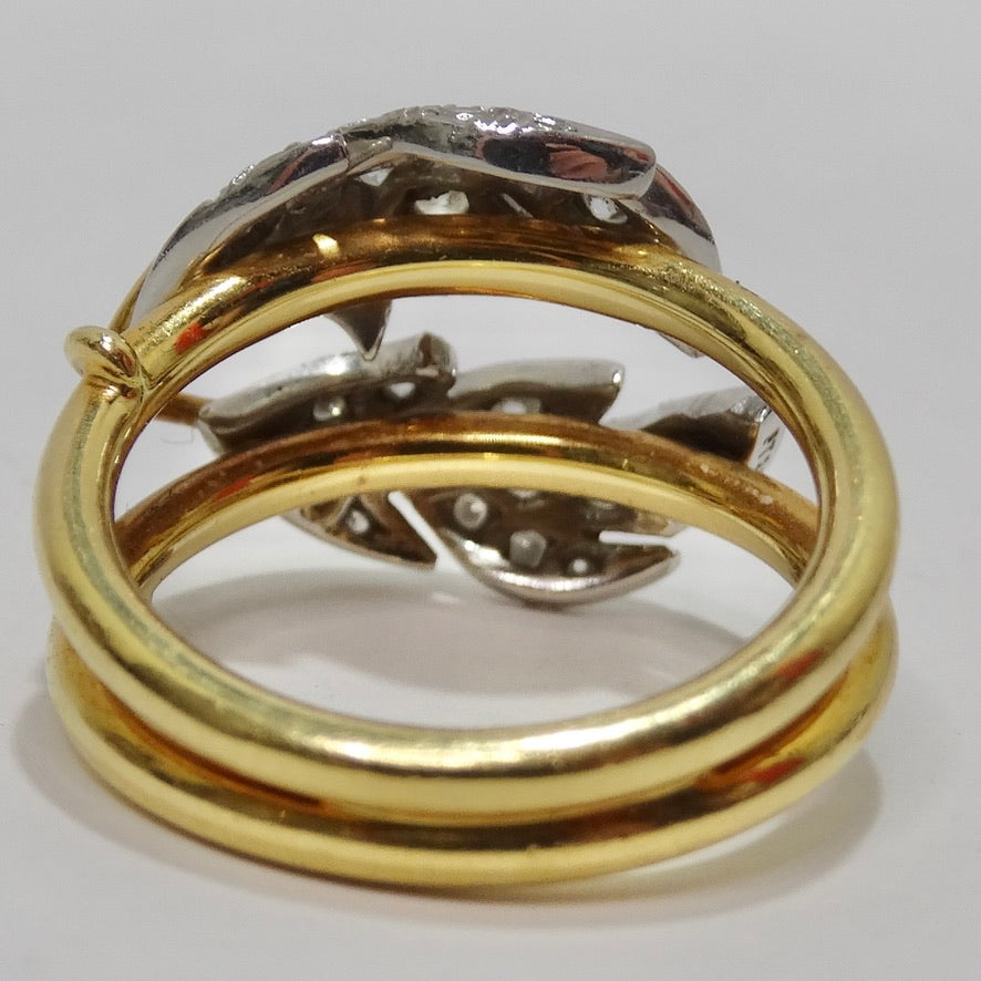 Tiffany & Co Schlumberger 18K Gold Diamond Ring