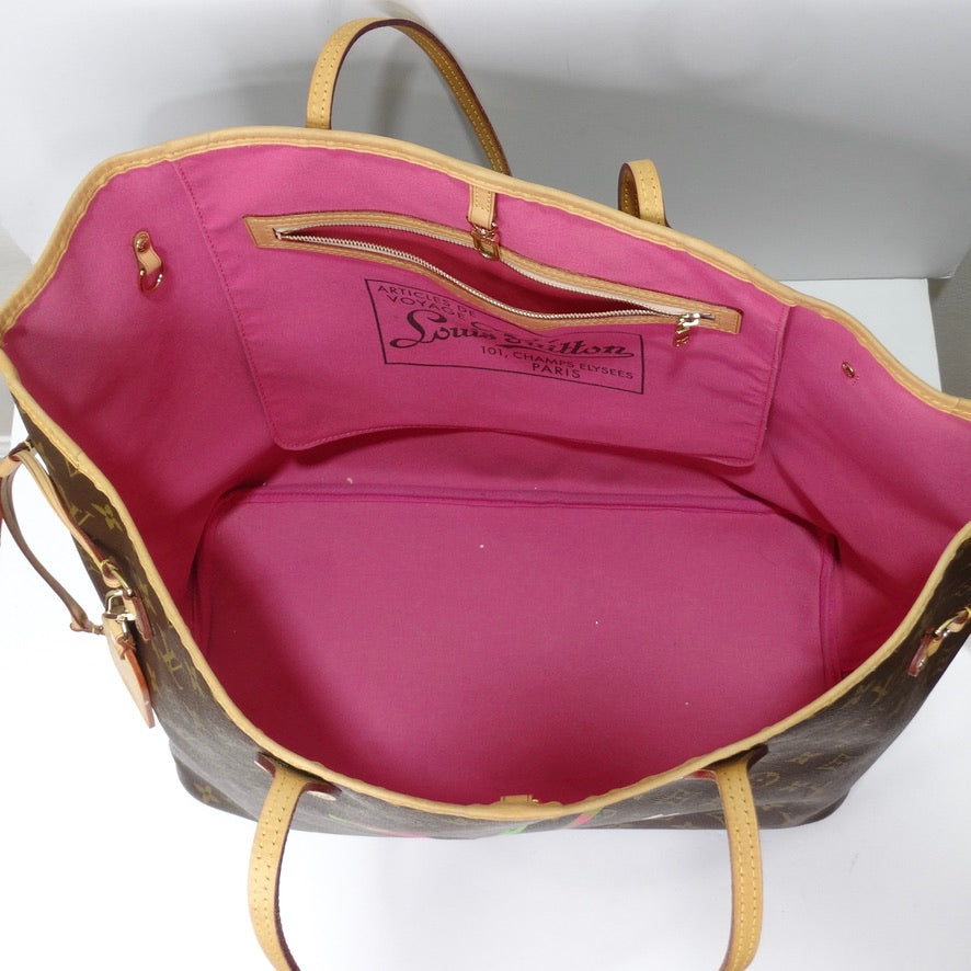Louis Vuitton 2007 Takashi Murakami Neverfull Tote Bag – Vintage