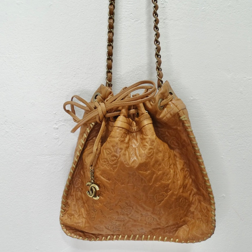 Glazed Lambskin Bucket Bag