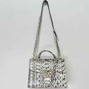Gucci GG Marmont Pearly Snakeskin Top-Handle Satchel Bag – Vintage by Misty