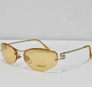 Versace 1990s Yellow Sunglasses