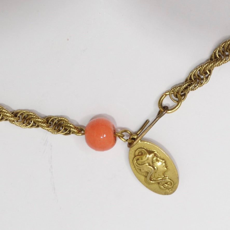 Gold Statement Victorian Necklace