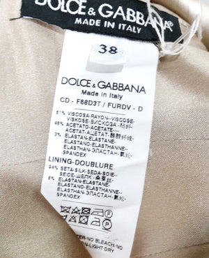 Dolce & Gabbana V-Neck Button Detailed Midi Length Dress