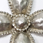 Les Bernard Silver Cross Brooch