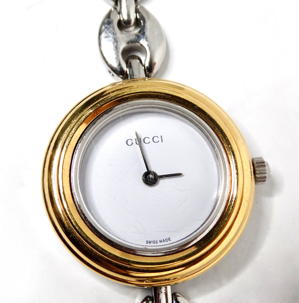 Gucci Bezel Color Interchangeable Chain Link Wrist Watch & Set 1990s