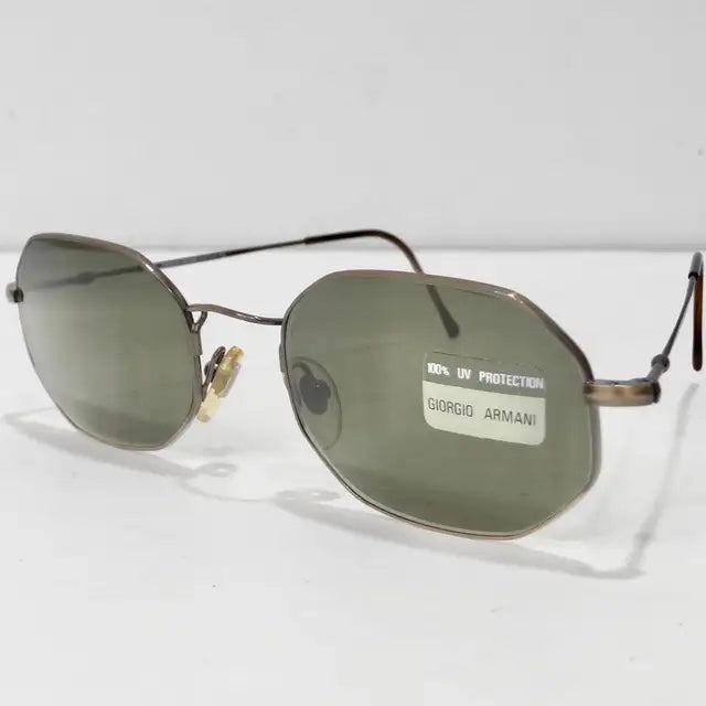Giorgio Armani 1990s Gold Sunglasses