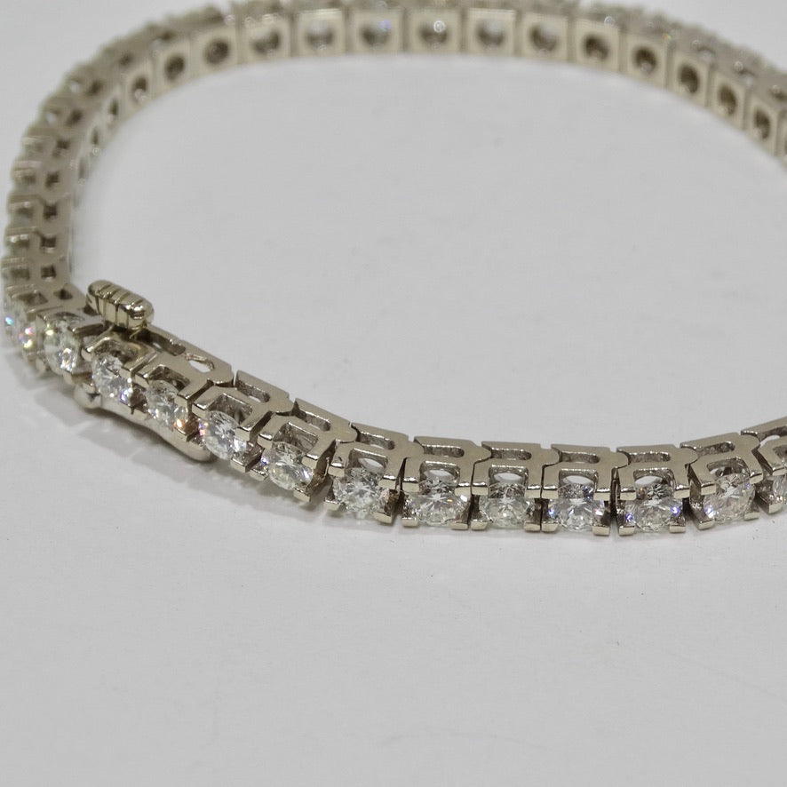 Tennis Diamond Bracelet 14K White Gold