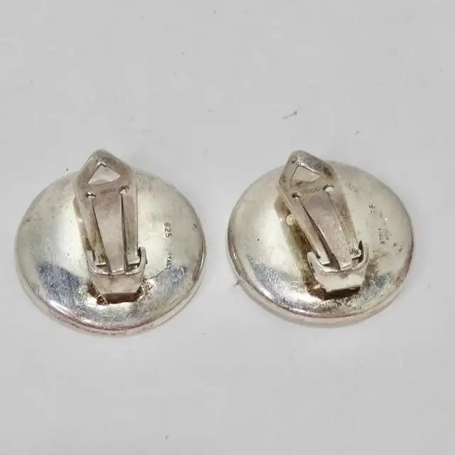 Roman Coin Silver Stud Earrings