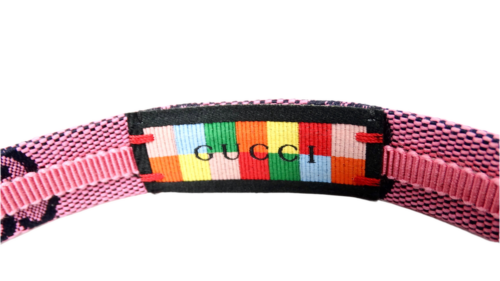 Gucci Pink GG Monogram Canvas Headband