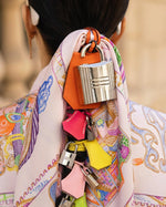 Hermes Silver-Tone Padlock Fragrance Spray Holder
