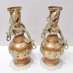 Antique Set of Two Tibetan Vases