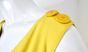 Dolce & Gabbana V-Neck Button Detailed Midi Length Dress